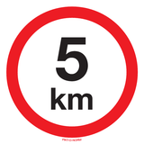 VITESSE LIMITÉE 5 KM