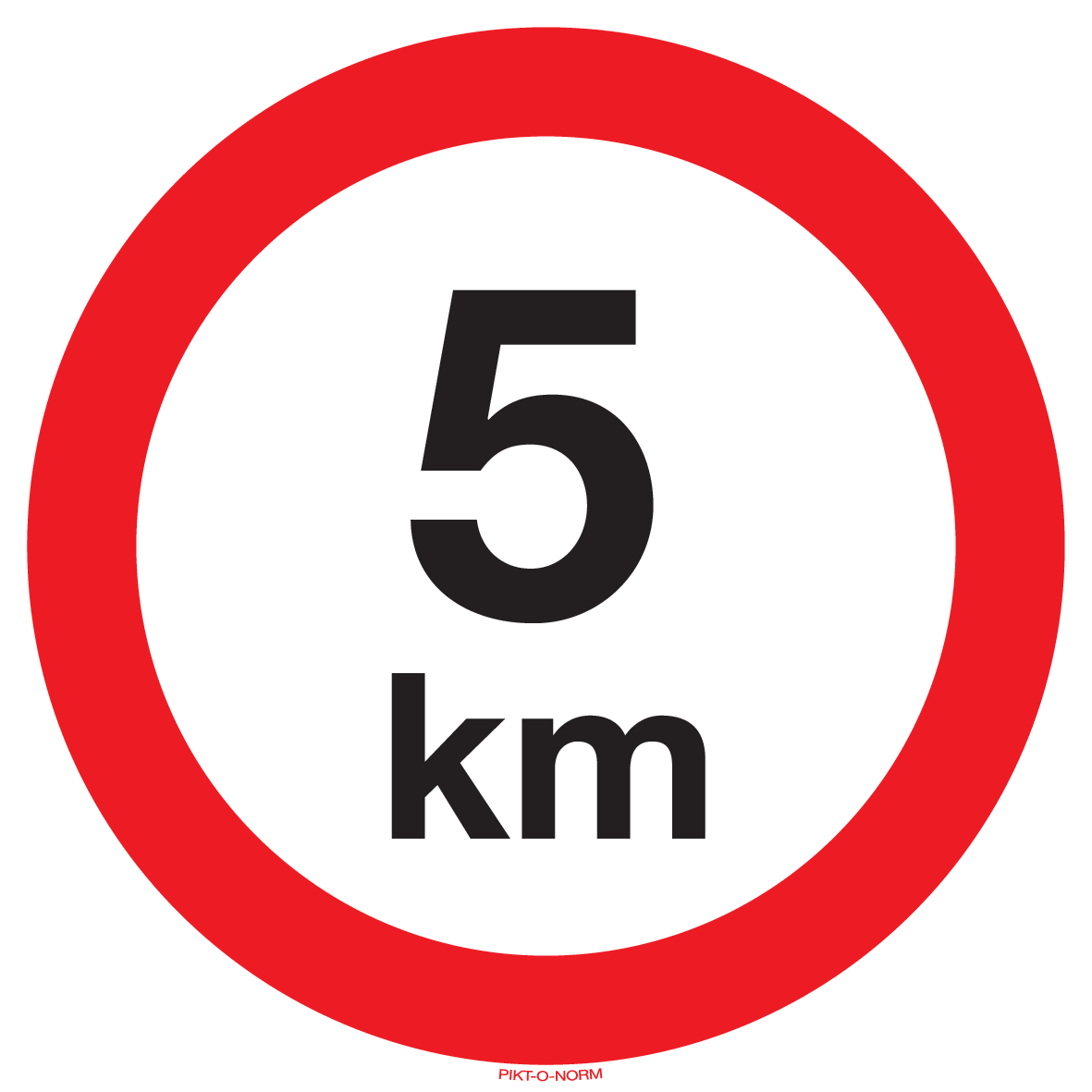 VITESSE LIMITÉE 5 KM
