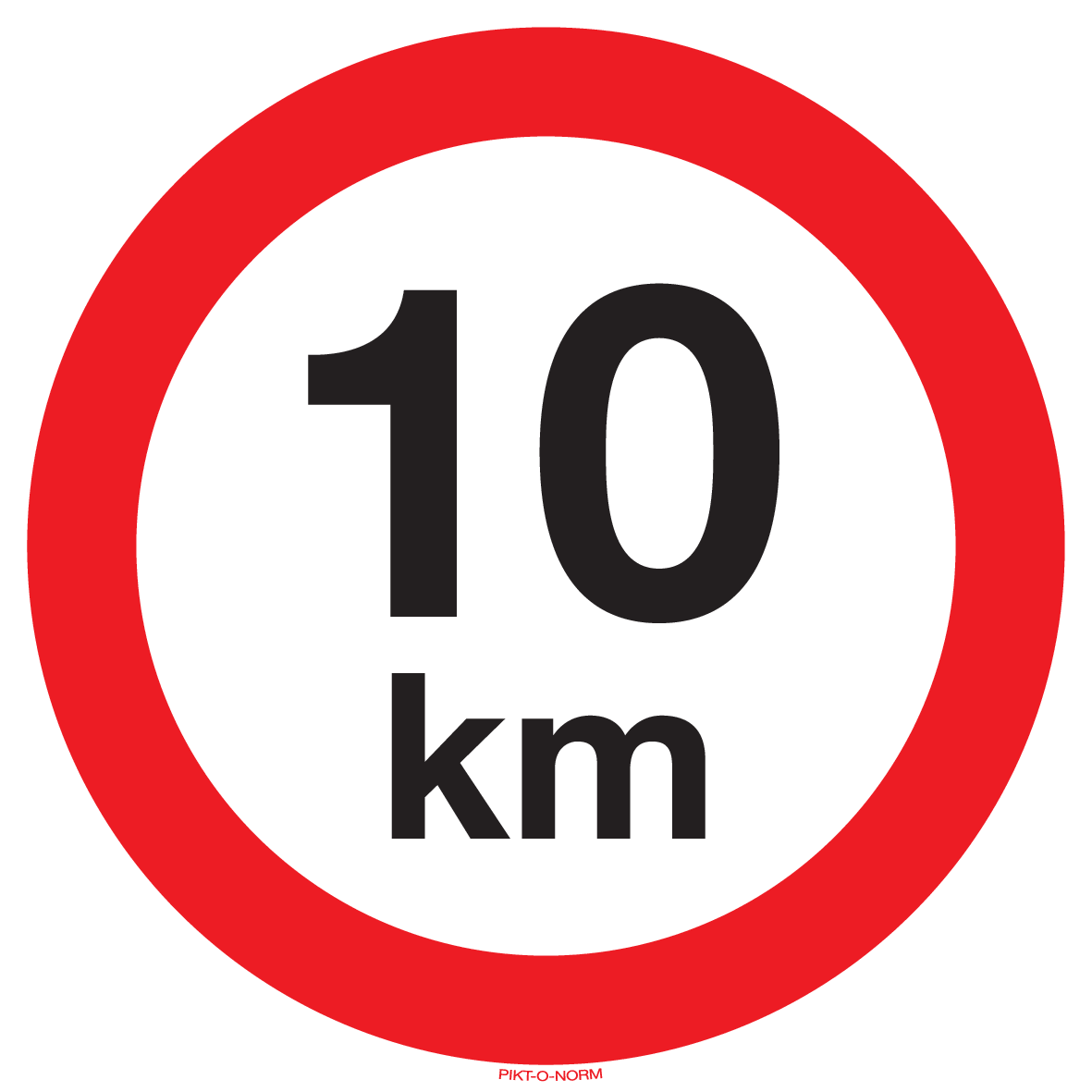 VITESSE LIMITÉE 10 KM