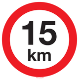 VITESSE LIMITÉE 15 KM