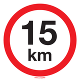 VITESSE LIMITÉE 15 KM
