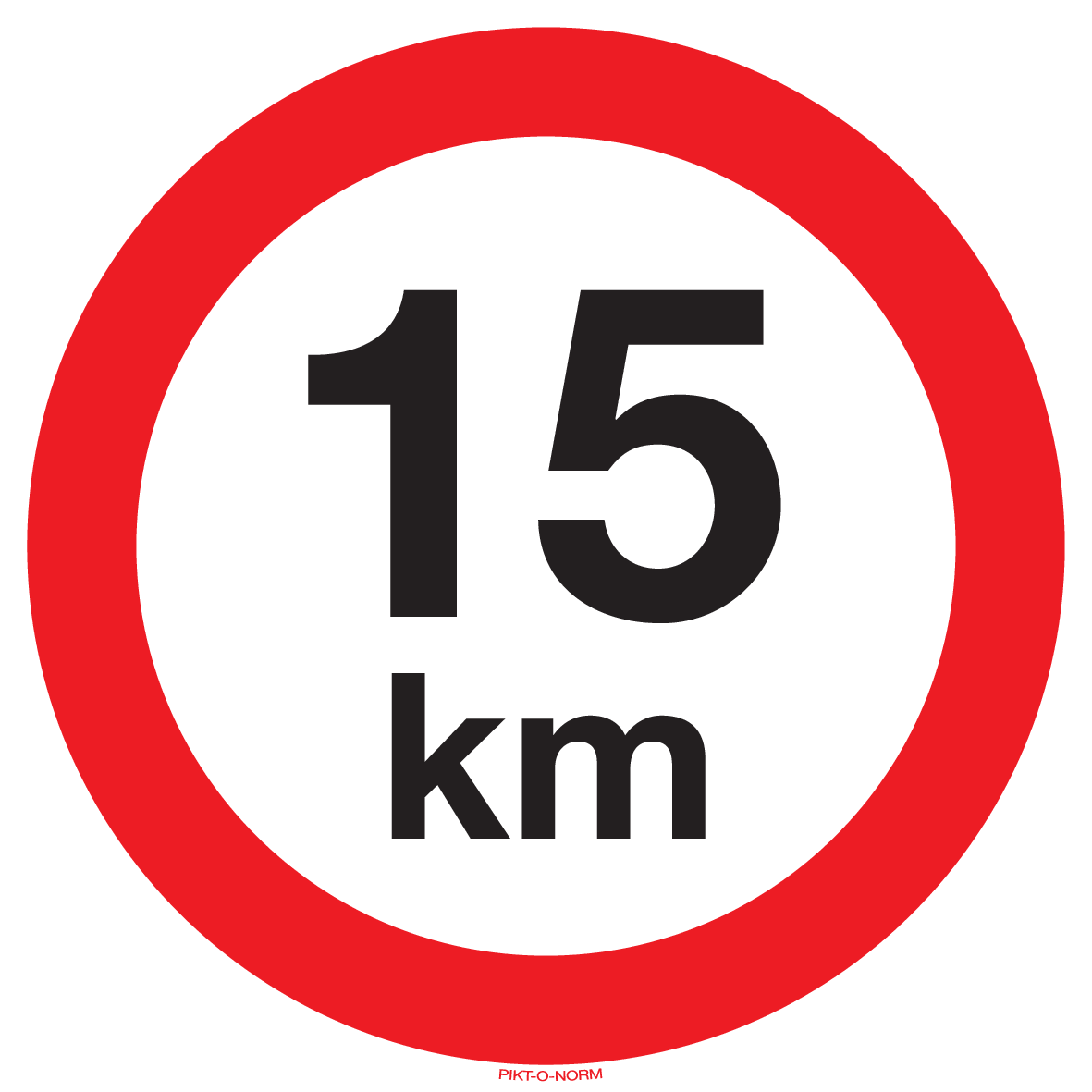 VITESSE LIMITÉE 15 KM