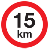 VITESSE LIMITÉE 15 KM