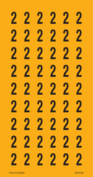 CHIFFRE 2 SUR FEUILLE