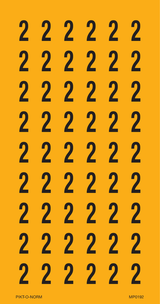 CHIFFRE 2 SUR FEUILLE