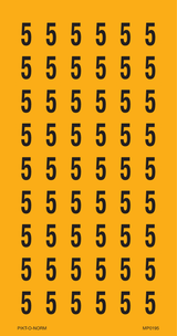 CHIFFRE 5 SUR FEUILLE
