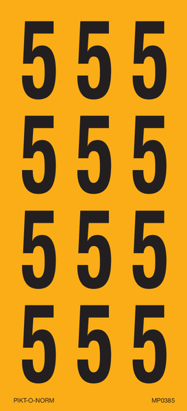 CHIFFRE 5 SUR FEUILLE