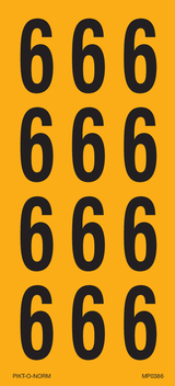 CHIFFRE6 SUR FEUILLE