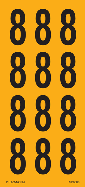 CHIFFRE 8 SUR FEUILLE