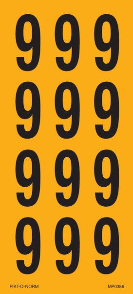 CHIFFRE 9 SUR FEUILLE