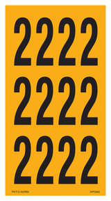 CHIFFRE 2 SUR FEUILLE
