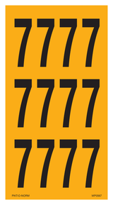 CIJFER 7 OP VEL