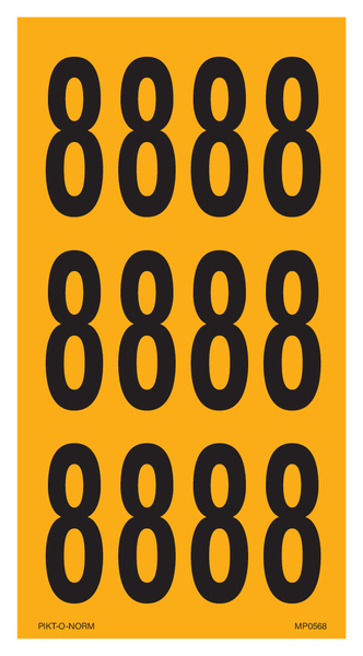 CHIFFRE 8 SUR FEUILLE