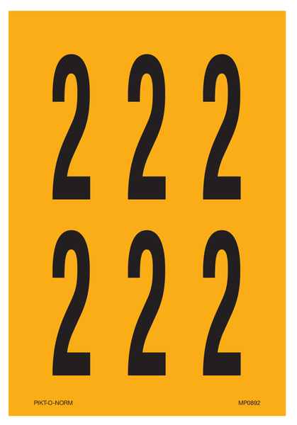 CHIFFRE 2 SUR FEUILLE