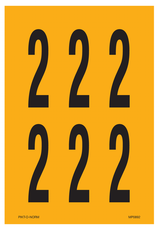 CHIFFRE 2 SUR FEUILLE
