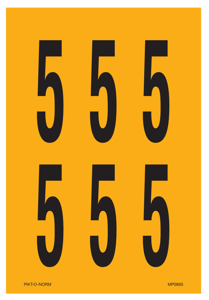 CHIFFRE 5 SUR FEUILLE