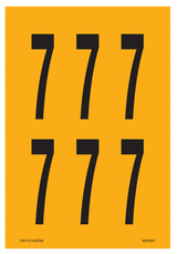 CIJFER 7 OP VEL