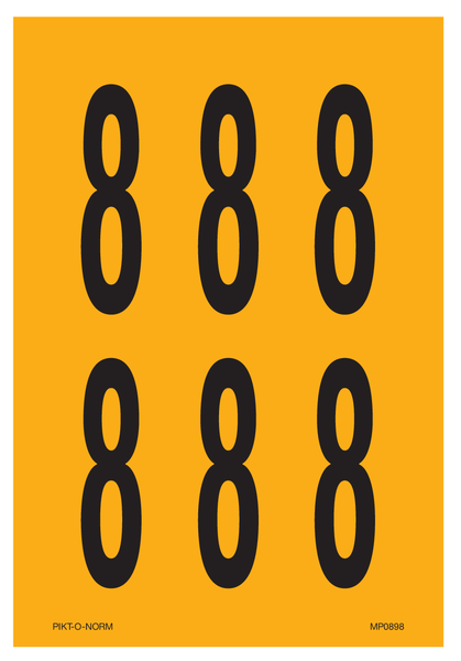 CHIFFRE 8 SUR FEUILLE