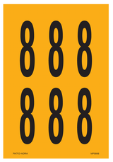 CHIFFRE 8 SUR FEUILLE