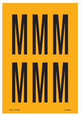 LETTRE M SUR FEUILLE