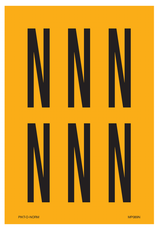 LETTER N OP VEL