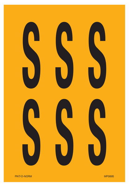 LETTER S OP VEL
