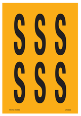 LETTER S OP VEL