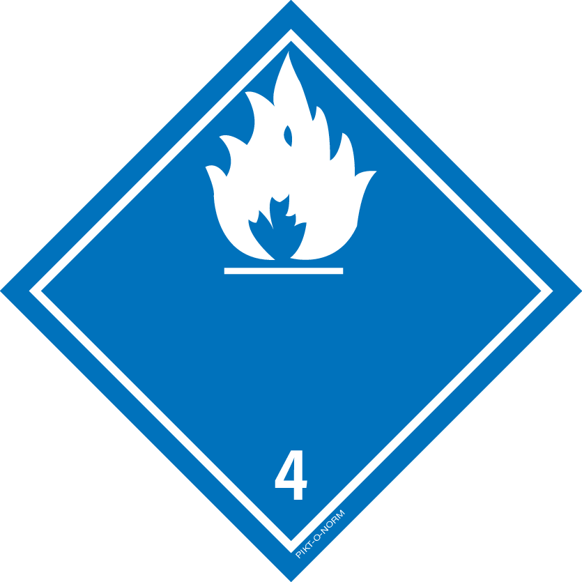 DÉGAGE GAZ INFLAMMABLE AU CONTACT.CL.4.3