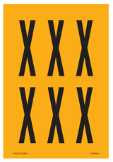 LETTER X OP VEL
