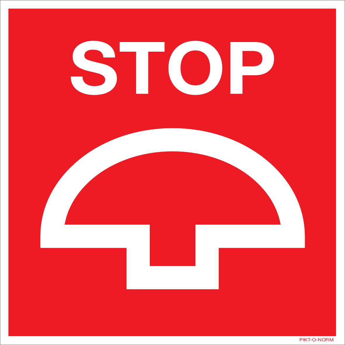 STOP, BOUTON D'ARRÊT D'URGENCE