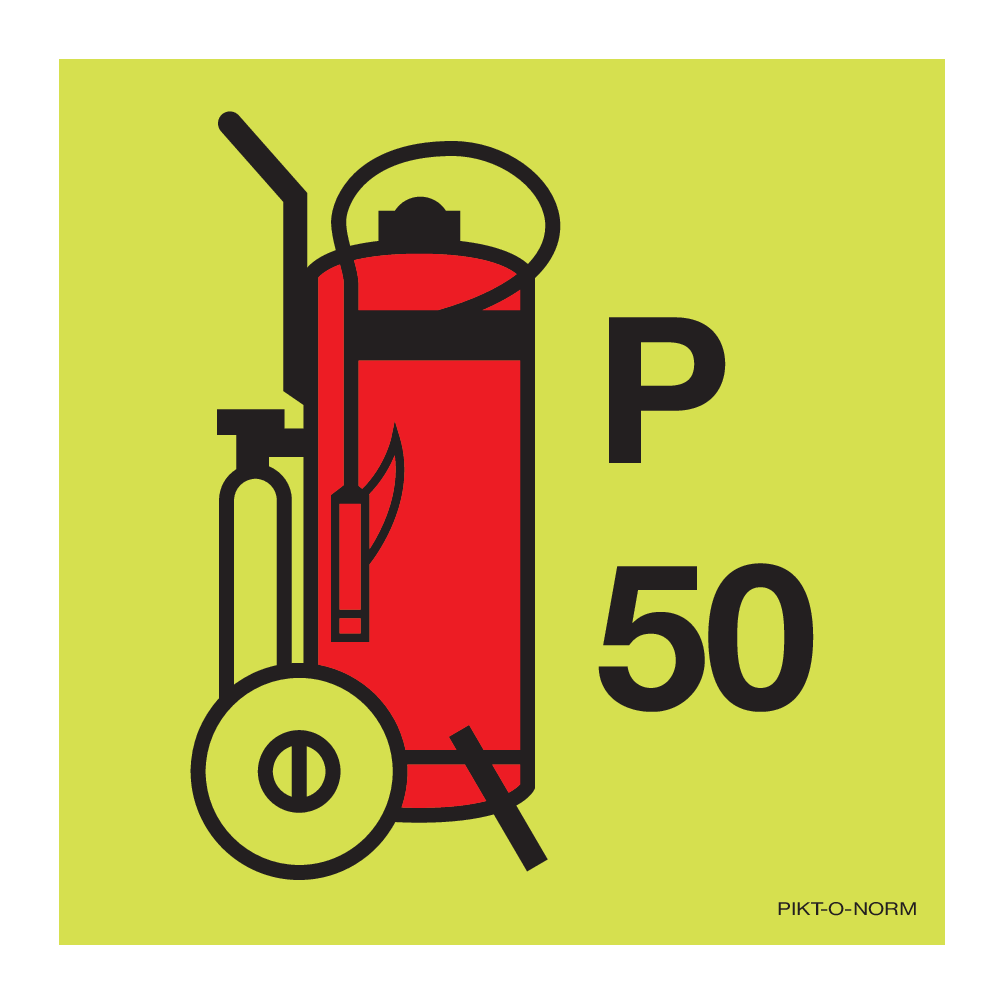 WHEELED POWDER FIRE EXTINGUISHER 50 KG