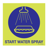 START WATER SPRAY
