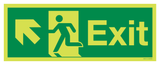 EXIT WITH RUNNING MAN AND ARROW UP LEFT