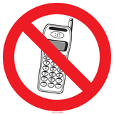 INTERDIT AUX TÉLÉPHONE PORTABLE