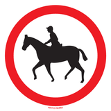 INTERDIT AUX CAVALIERS