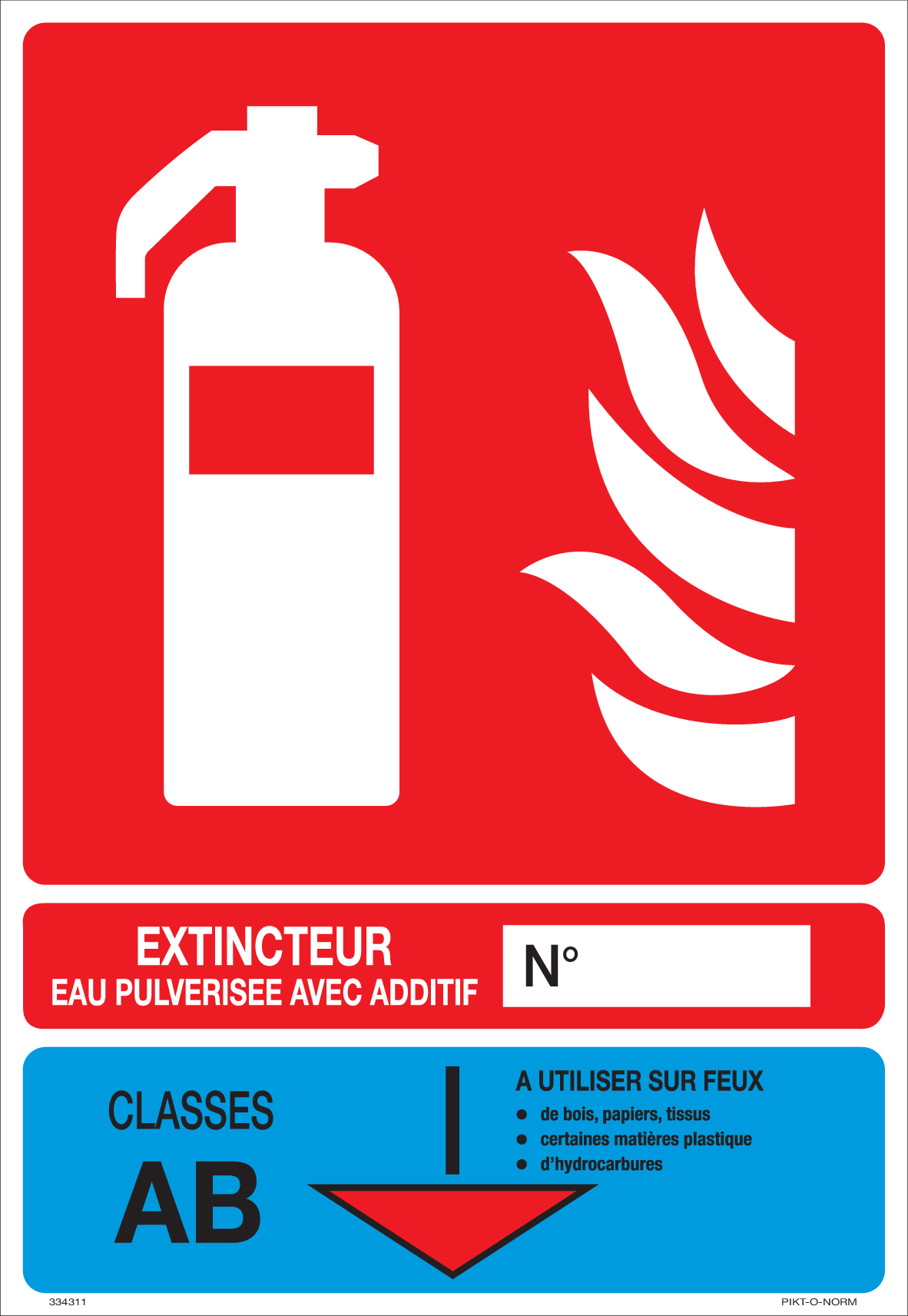 EXTINCTEUR, CLASSES AB