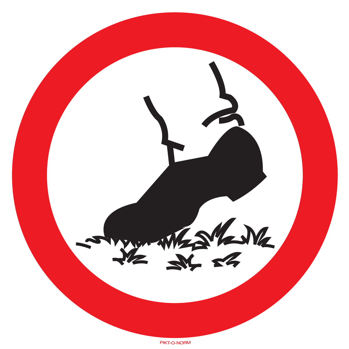 NIET OP HET GRAS LOPEN