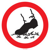 NIET OP HET GRAS LOPEN