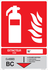 EXTINCTEUR CLASSES BC