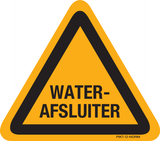 AVERTISSEMENT WATERAFSLUITER