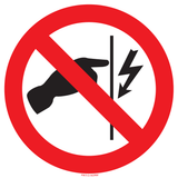 NE PAS TOUCHER. TENSION ÉLECTRIQUE