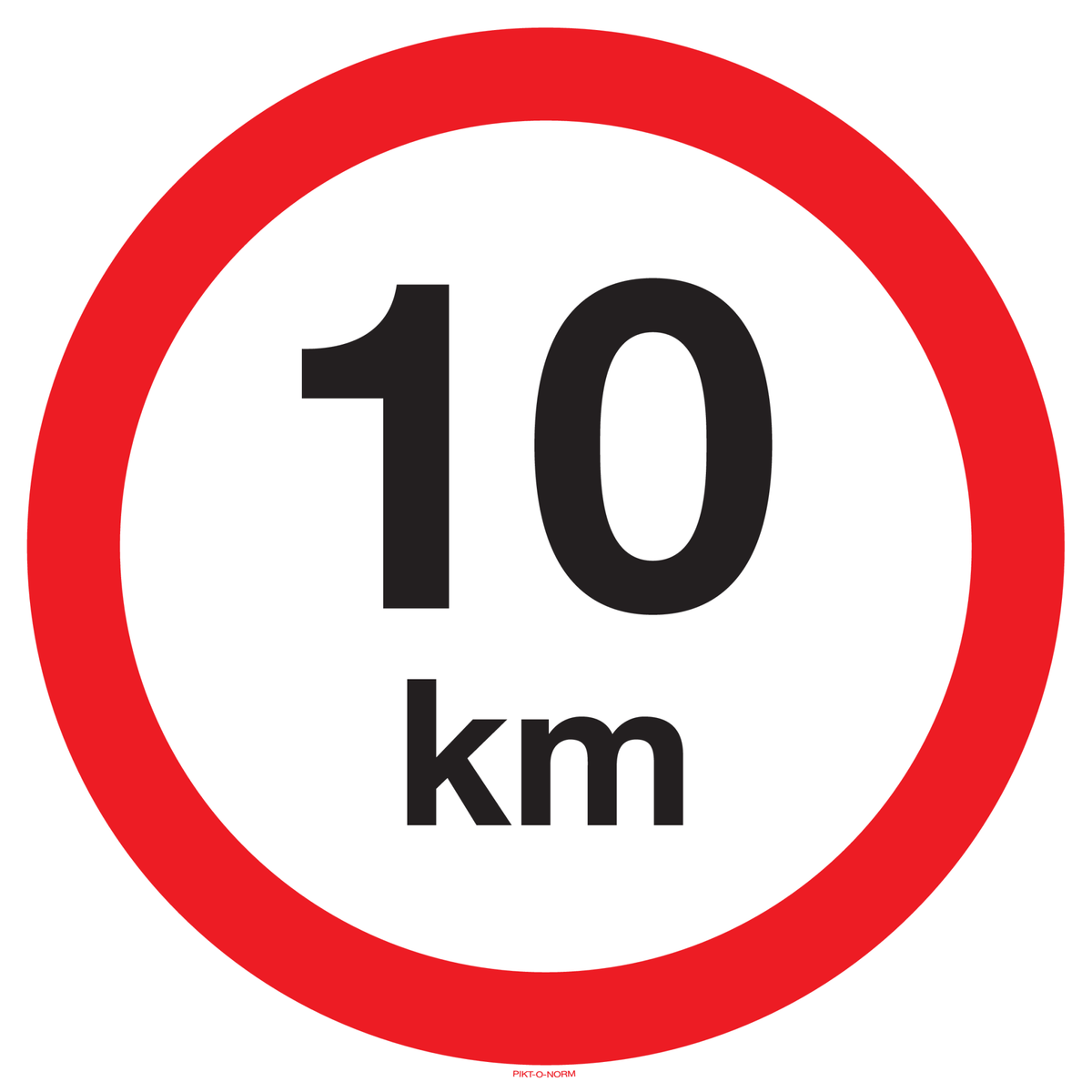 VITESSE LIMITÉE 10 KM