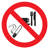 ROKEN, ETEN EN DRINKEN VERBODEN