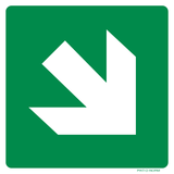 FLÈCHE DIRECTION DIAGONALE ISO7010-E006