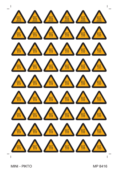 AVERTISSEMENT DANGER SURFACE CHAUDE