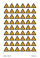 AVERTISSEMENT DANGER SURFACE CHAUDE