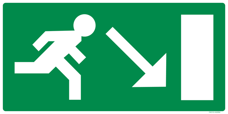 ISSUE DE SEC.ESCALIER DROITE VERS LE BAS