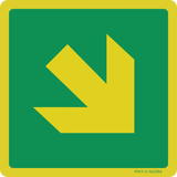 FLÈCHE DIRECTION DIAGONALE ISO7010-E006