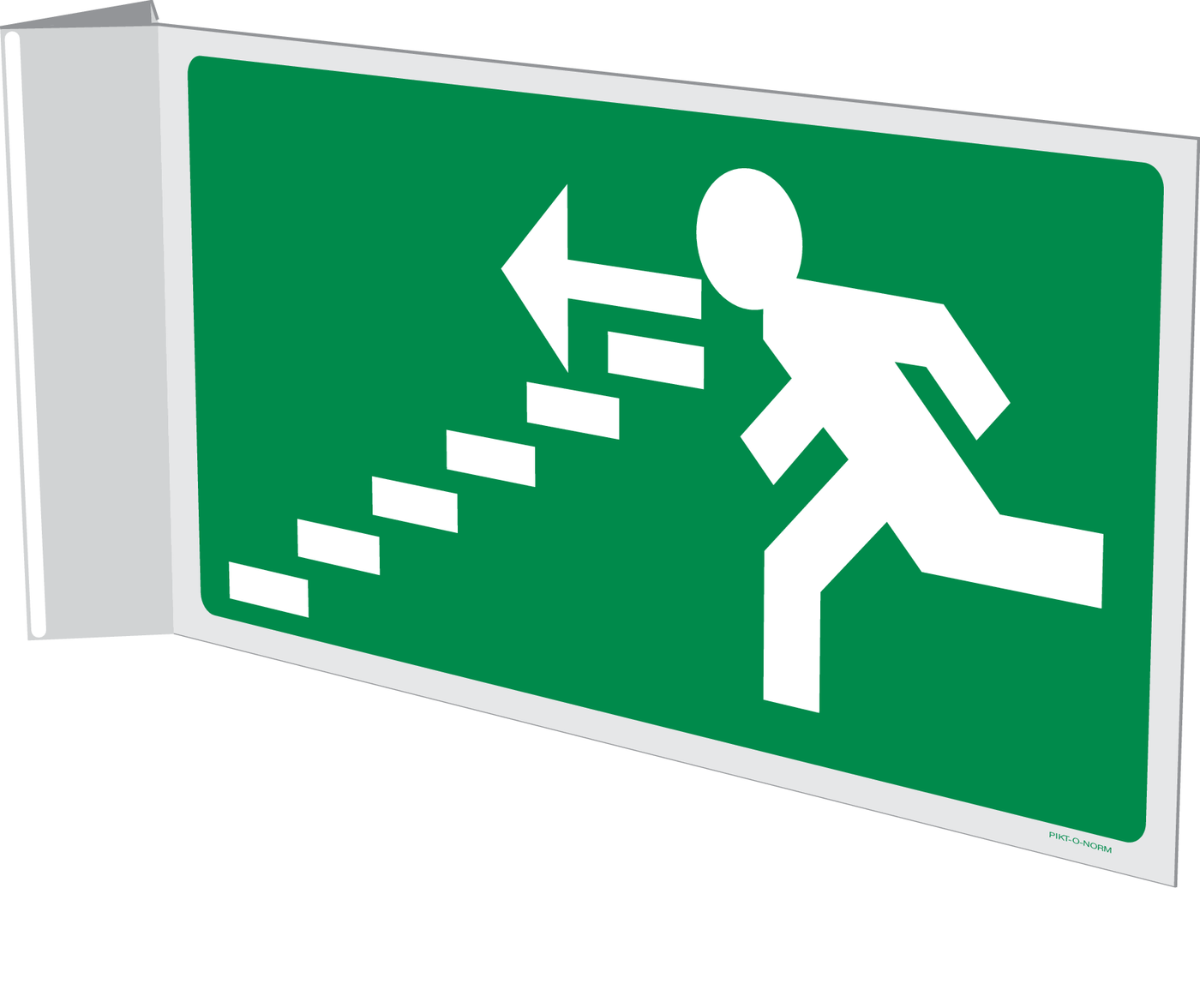 VLUCHTWEG, TRAP LINKS NAAR BENEDEN