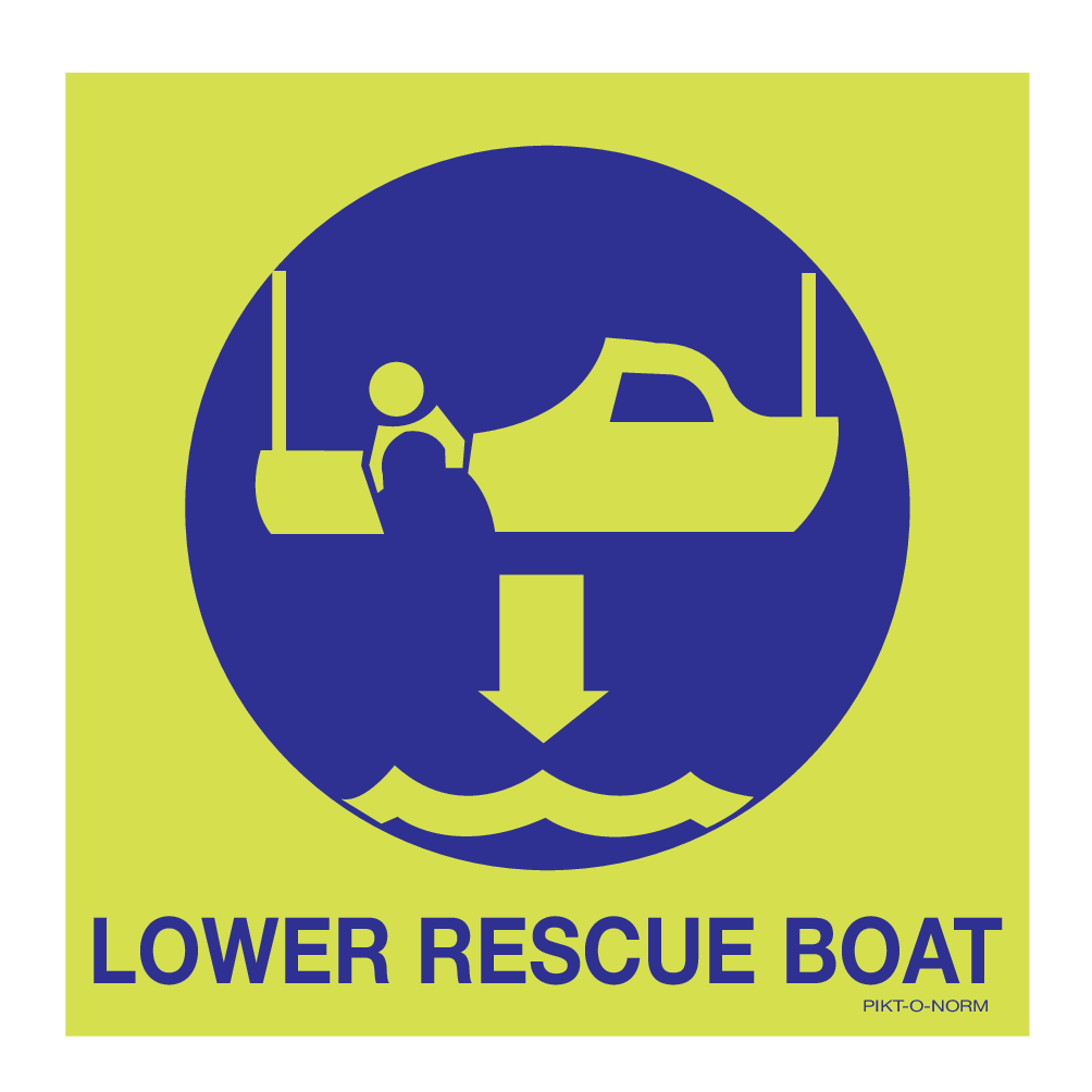 LOWER RESCUE BOAT